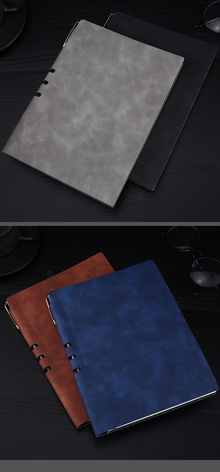 Thread Sewing A5 Custom Logo Diary Planner Notebook for Business Professionals in 2021