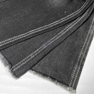 Quality Sulfur Raw Black Twill Denim Textile 12 oz 170cm wholesale