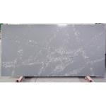 White Snowflake Pattern Grey Calacatta Quartz Stone 3000*1500MM