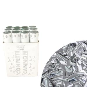 Quality Eco Friendly 12pack Silver Slip Party 12 Inch Confetti Cannon wholesale
