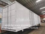 Box Semi Trailer Personalized Enclosed Semi Trailer White With Side Door