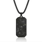 Fashionable Men's Forged Carbon Fiber Necklace New Jewelry Accesories