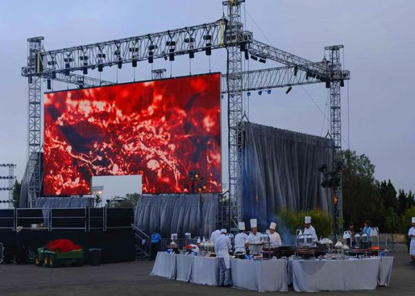 Super Slim Outdoor Rental LED Display P5.95 Mobile LED Video Wall 1/7 Scan