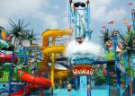 Children Water Aqua Playground , Customized Fiberglass Water Slide
