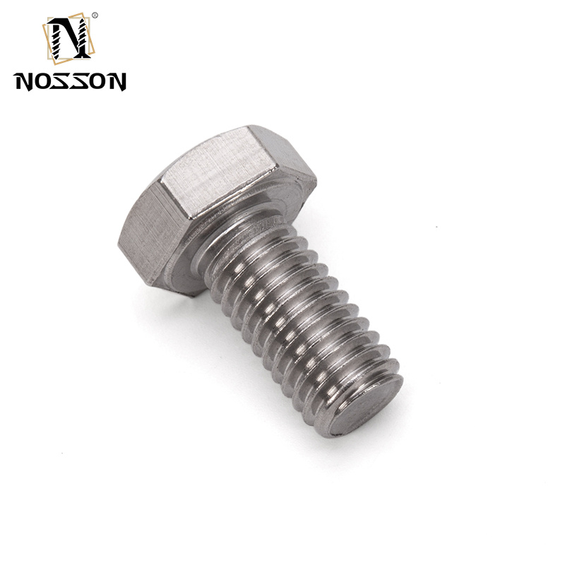ZINC PLATED Stainless Steel Hexagon Bolts And Nuts DIN933 for Mechanical Applications m3 m4 m5 m6 m8 m10 m12 m14 m16 m20