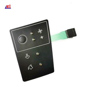 Quality Stainless Steel Domes Backlit Membrane Keyboard Embossed 24V wholesale
