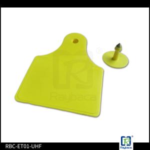 Quality TPU Material RFID Livestock Tags UHF Barcode Animal Ear Tag For Cattle wholesale