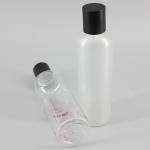 6.76oz/200ml Customizable Cylindrical PET Bottle, Clear Matte Cosmetic Bottle,