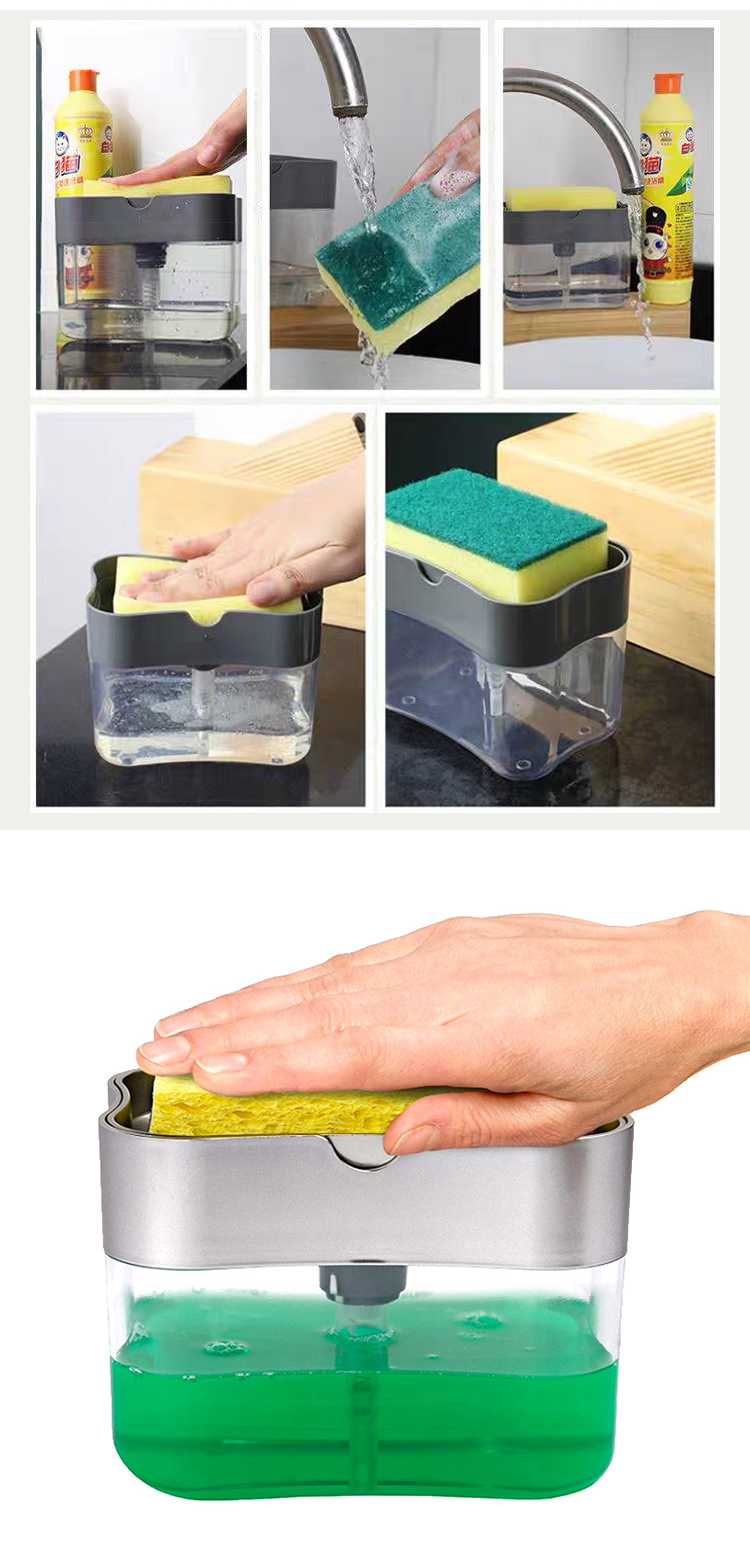 Unbreakable ABS 2 In 1 Dishwasher Soap Dispenser Box