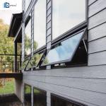 Anti Theft Aluminum Top Hung Window Double Glazed Tempered Glass Window