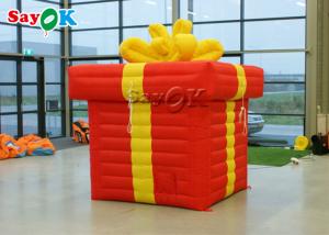 Quality Outdoor Square Inflatable Christmas Decoration With Bowknot wholesale