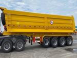 30-90 Tons Heavy Tipper Truck Dump Semi Trailer with Wear-Resistant Steel