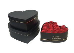 Quality Cylinder Cardboard Flower Boxes , Heart Shaped Flower Bouquet Boxes Customized wholesale