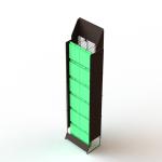 Metal Wire Flooring Display Racks For Customer' Bags 7x9 Inch
