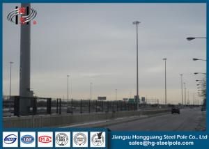 Quality Q420 , Q460 Tubular Floodlighting High Mast Light Pole for Motorway Lighting wholesale