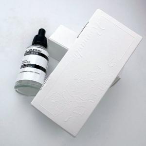 Quality Custom Logo Branded Cosmetic Paper Packaging Box For Essential Oils Candle Perfume And Skincare Products Hot Stamping Silver Stamping Embossing wholesale