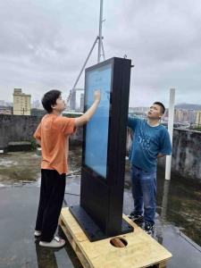 Quality Outdoor 49inch Double Sides Digital Signage with Metal Case and Toughened Glass Panel wholesale