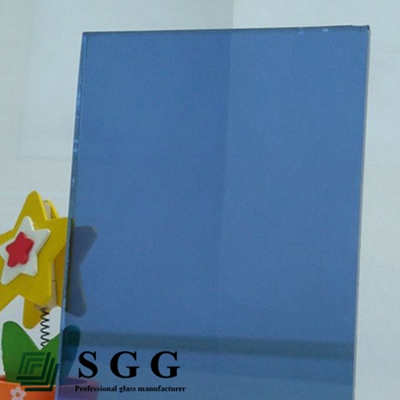 High quality A Grade 6mm reflective glass blue color