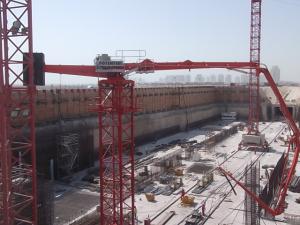 Quality Static Concrete Placing Boom , Concrete Placement Boom 380V/50Hz 360 Degree Slewing Range wholesale