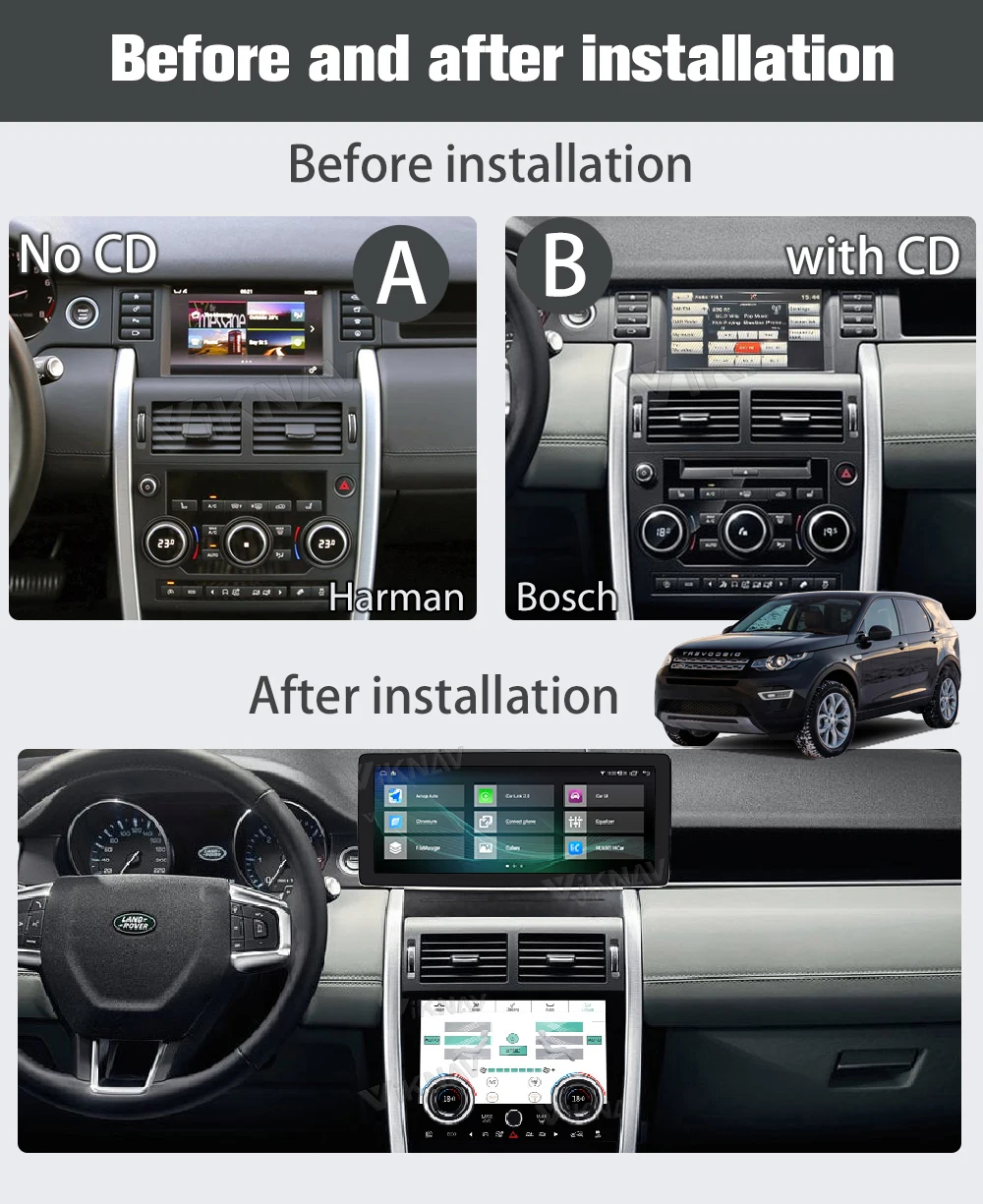 Auto Stereo Car Radio For Land Rover Discovery Sport L550 2015-2019 Auto Stereo GPS Navigation Multimedia Player