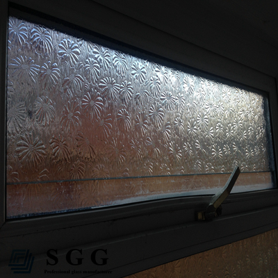 high quality Silezia pattern tempered glass 3mm/ 4mm/ 6mm thickness