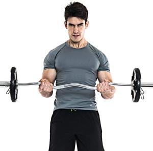Quality olympic weight lifting ez curl bar for 2&quot; plates, olympic weightlifting bar wholesale