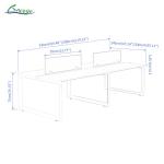 Open Space Modular 4 Person Workstation Office Desk Furniture Design Work Office