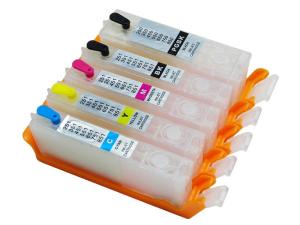 Quality 100ml / Piece Plastic Compatible Printer Ink Cartridges Refillded Canon wholesale