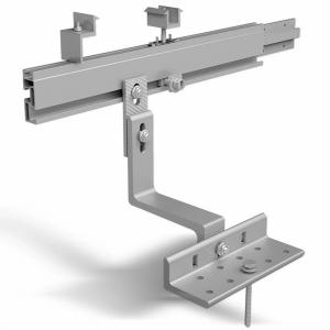 Quality Customized Solar Mounting Accessories Painting / Zinc Coated Solar PV Roof Hooks wholesale