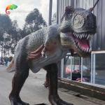 Sunproof Fiberglass Animatronic T Rex Theme Park Dinosaurs Customized