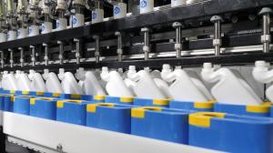 5000bph Bottle Capping Machine For Disinfection Water，Toilet cleaning liquid filling line, capping and screwing in one