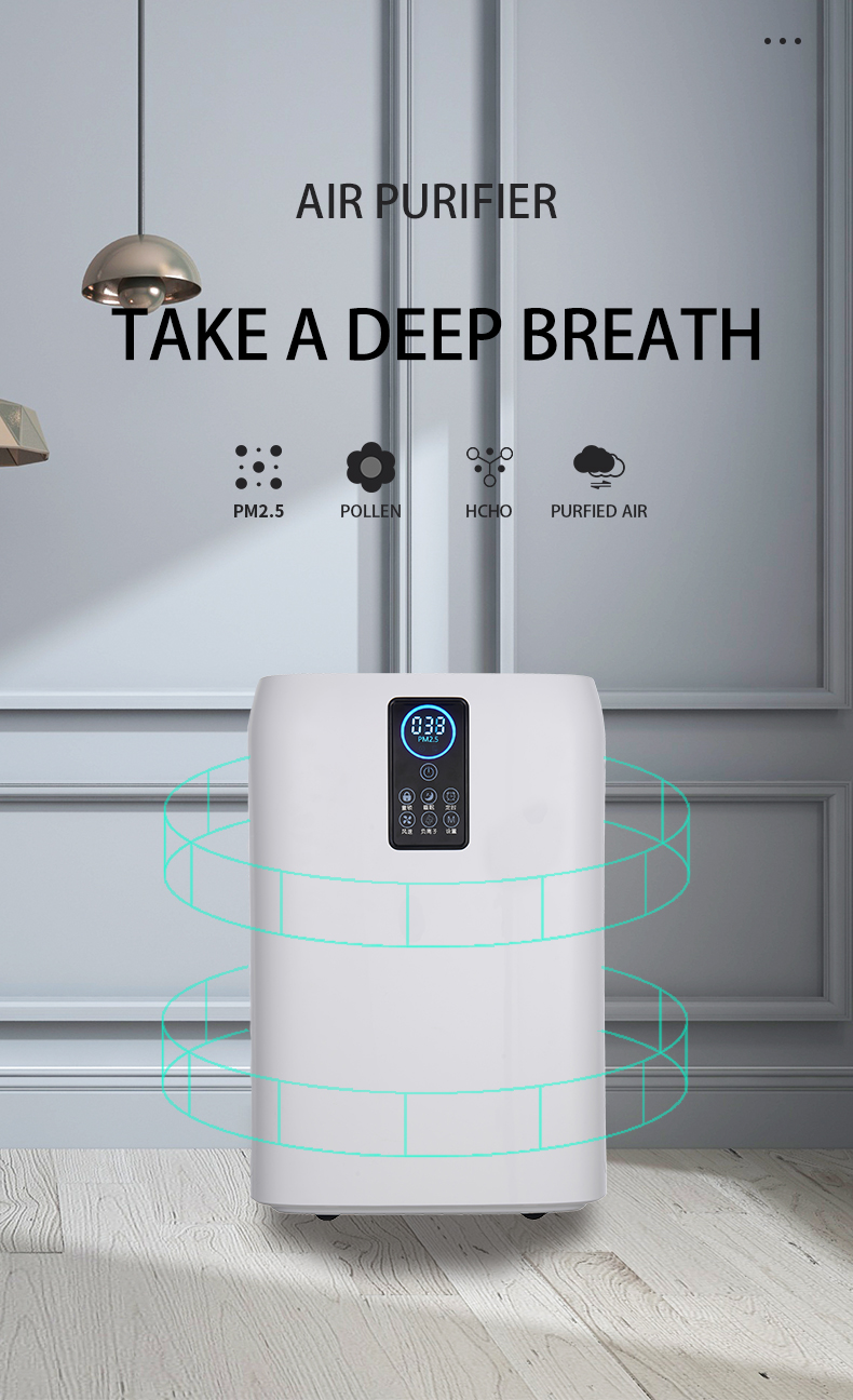 Homefish OEM Luchtreiniger Uvc Smart Air Purifier Anion Hepa h13 Air Cleaner Hepa Purificateur Dair Tuya Smart Wifi Air Purifier