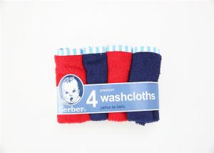 Quality No Fluorescent Agent Baby Bath Washcloths 4pk Woven Washcloth wholesale