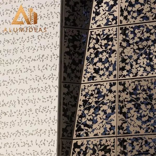 Laser cut aluminum panels