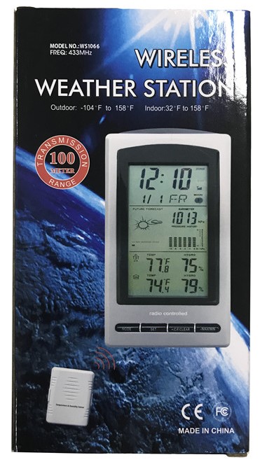 Wireless 433 Frequency Temperature And Humidity Instrument For Home Weather Station