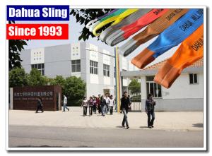 Quality Custom Made Pipe Lifting Slings , Flat Polyester Woven Webbing Sling Acid Resistance wholesale