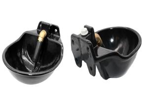 Quality Wall Or Tube Mounted Livestock Water Bowl Black Powder Coated Surface wholesale