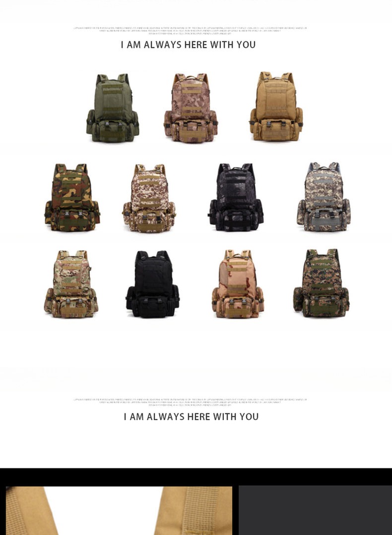 Polyester Lining Material Hiking Backpack for Outdoor Travel Camping Mountaineering Bag