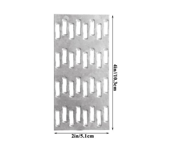 Pronged Truss Plate Flat Mending Plates Repair Tie Plate Bracket Galvanized