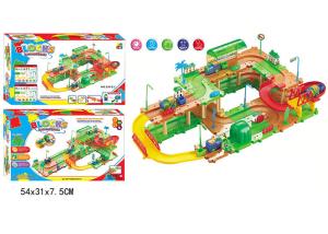 Quality DIY Assembly Blocks Track Set Children's Play Toys Train Station Electric 29 &quot; wholesale