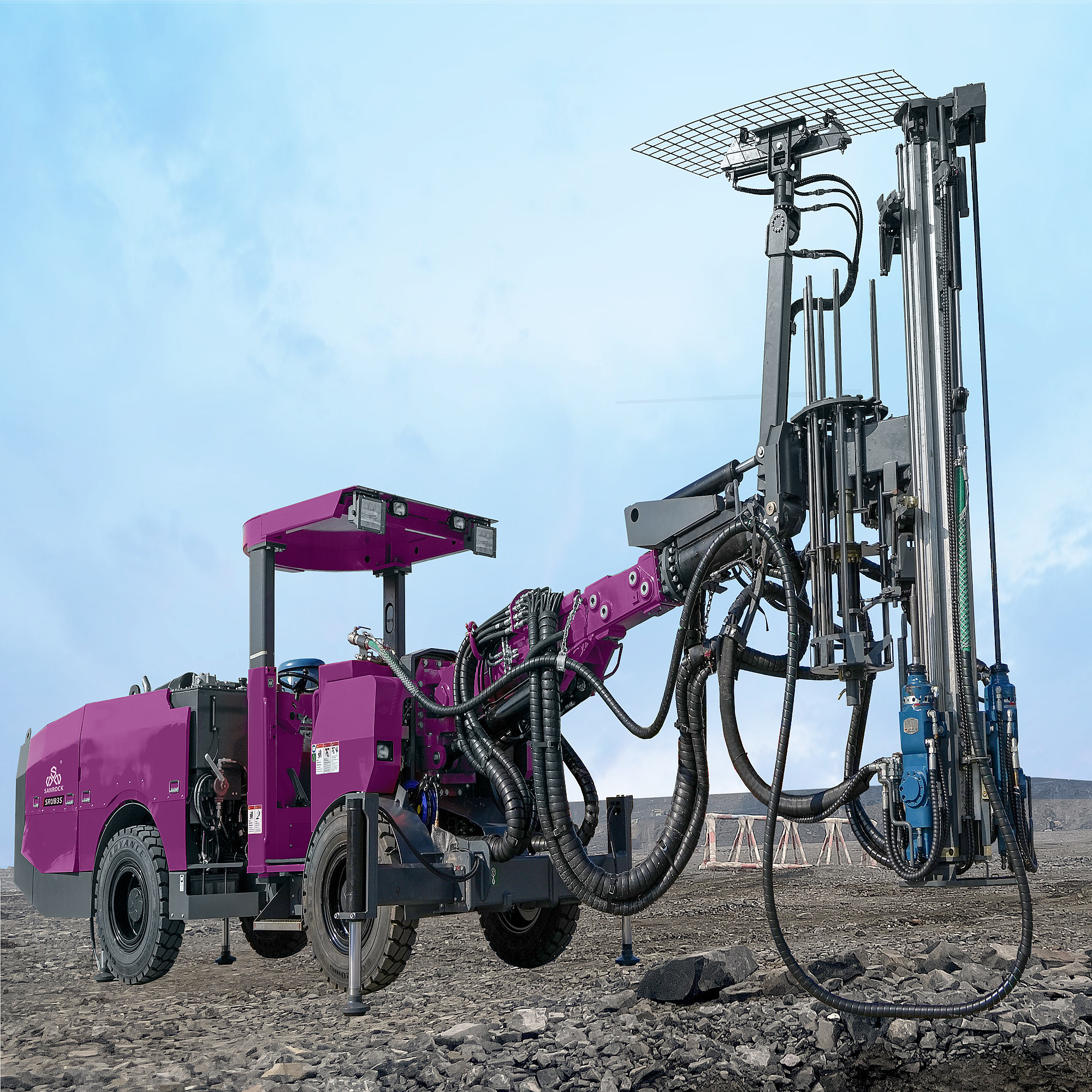 Jumbo Underground Drilling Rig Mining Tunneling Borehole Hydraulic Drilling Rig Machine