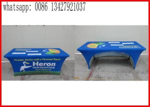 Quality Promotional Outside Tension Fabric Displays , Washable Trade Show Table Covers wholesale