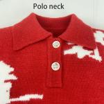 Hot customized sweater Round neck sweater baby Polo lapel winter baby sweater