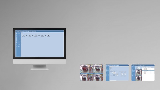 Smart Parking System LPR Parking Controller with Integrated LED and ANPR Camera
