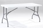 Iron HDPE Outdoor Plastic Folding Furniture Portable Beer Table