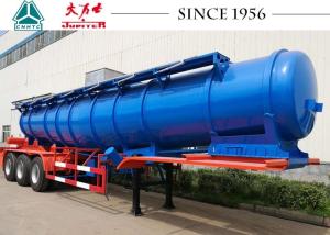 Quality 18000 Liters Stainless Steel Acid Tanker Trailer Long Using Life With BPW Axles wholesale