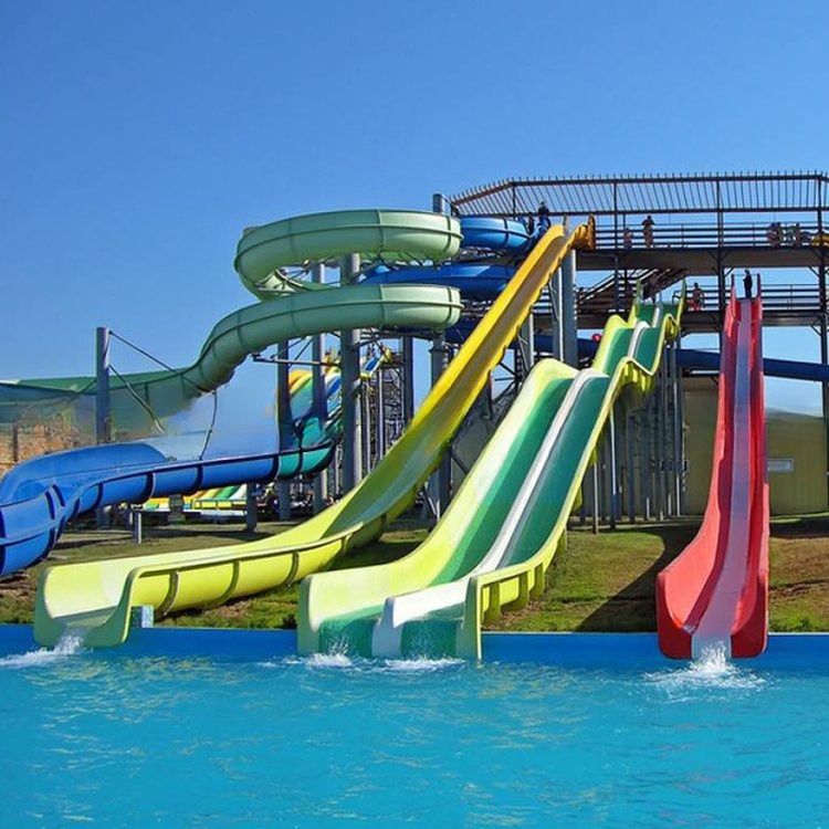 Water Park Swimming Pool Speed Slide Fiberglass Spiral Slide