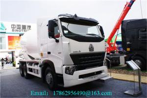 Quality SINOTRUK HOWO A7 Mobile Concrete Mixer Truck 336 HP With 9.726L Displacement wholesale