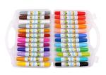 Eco-friendly fancy 24 colors Non-toxic wax crayon set/ 24colors rotating body
