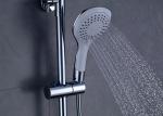Chrome Finished Brass Bathroom Shower Set ROVATE Adjustable Handheld Shower